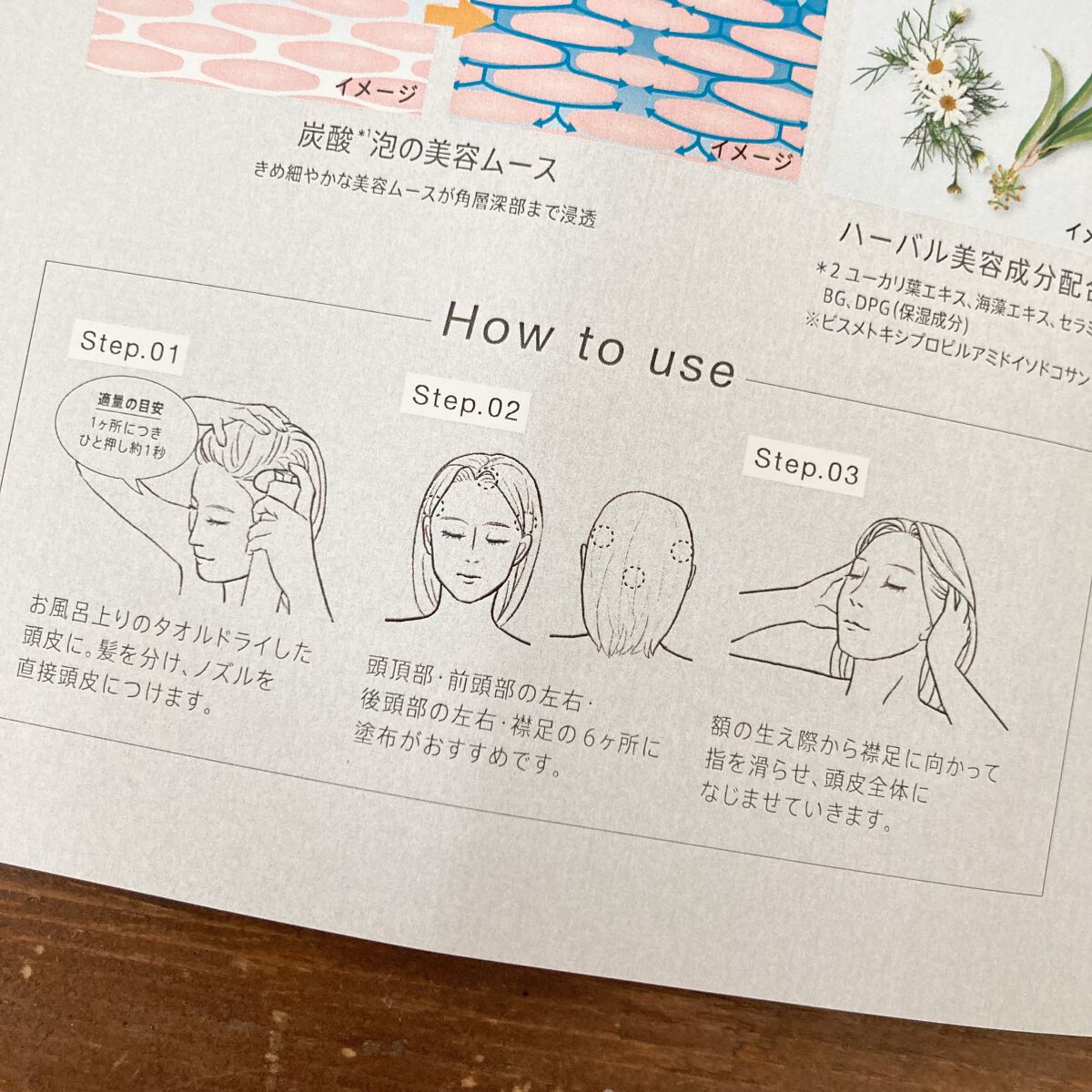 アクア チャージ ムース/ines/頭皮ローションを使ったクチコミ（3枚目）