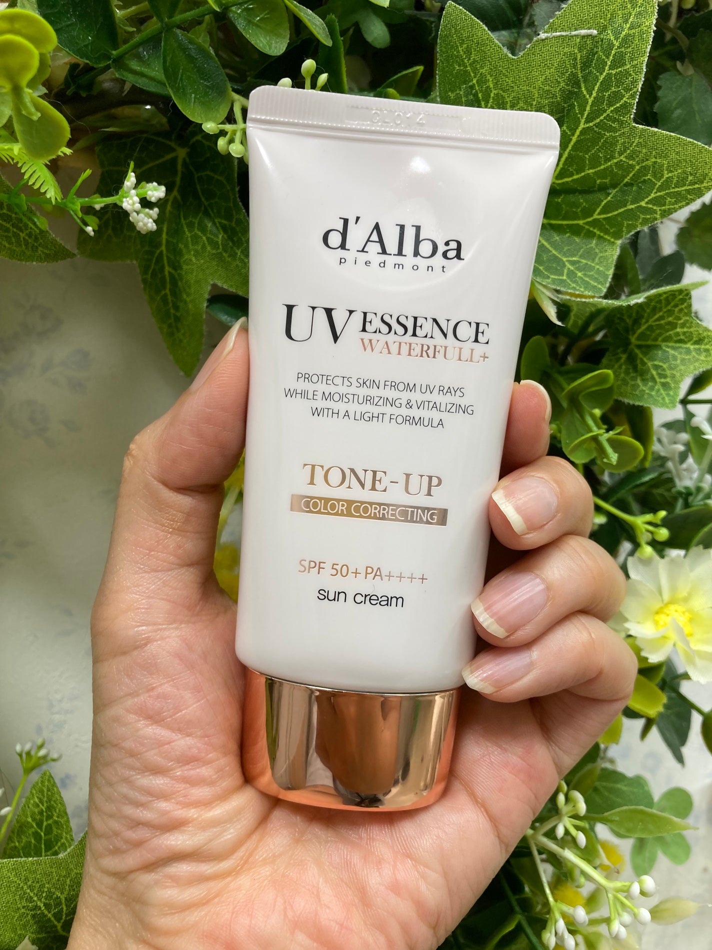 ウォータフルトーンアップサンクリーム/ダルバ/日焼け止めクリームを使ったクチコミ(1枚目)