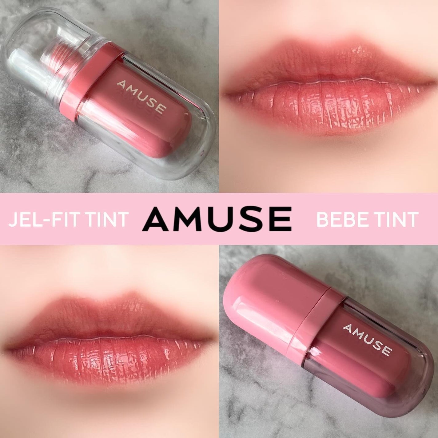 ジェルフィットティント/AMUSE/リップティントを使ったクチコミ(1枚目)