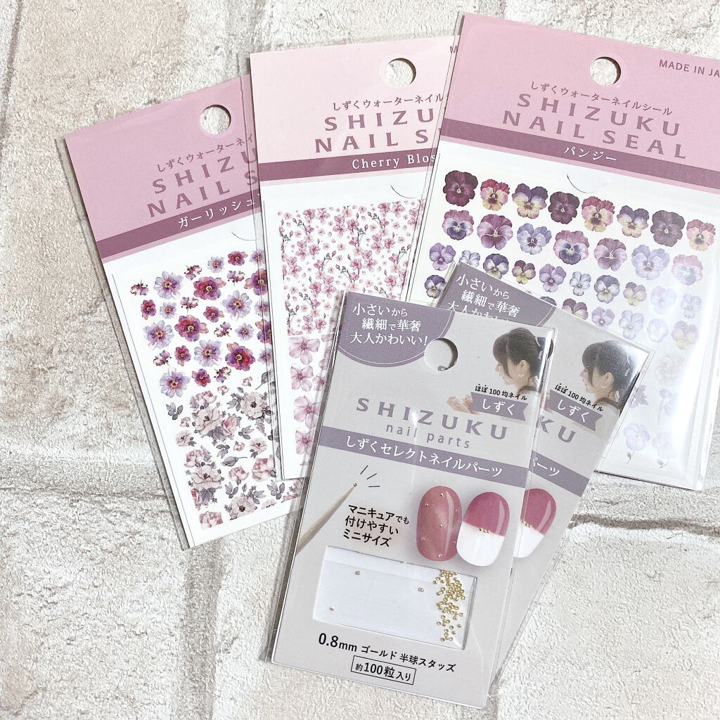 しずくネイルシール/キャンドゥ/ネイルシールを使ったクチコミ（1枚目）