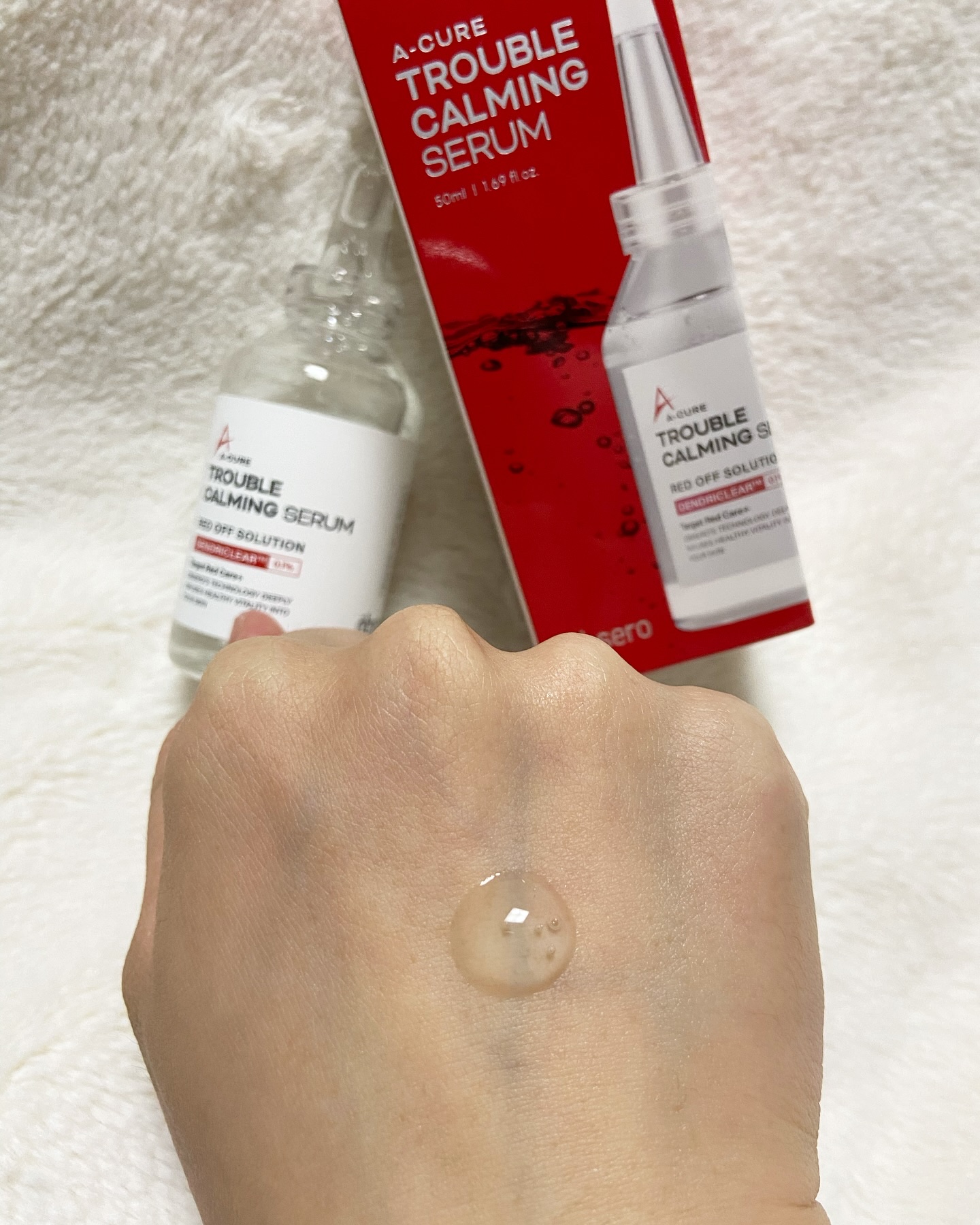 エーキュアトラブルカーミングセラム/obsero/美容液を使ったクチコミ（3枚目）