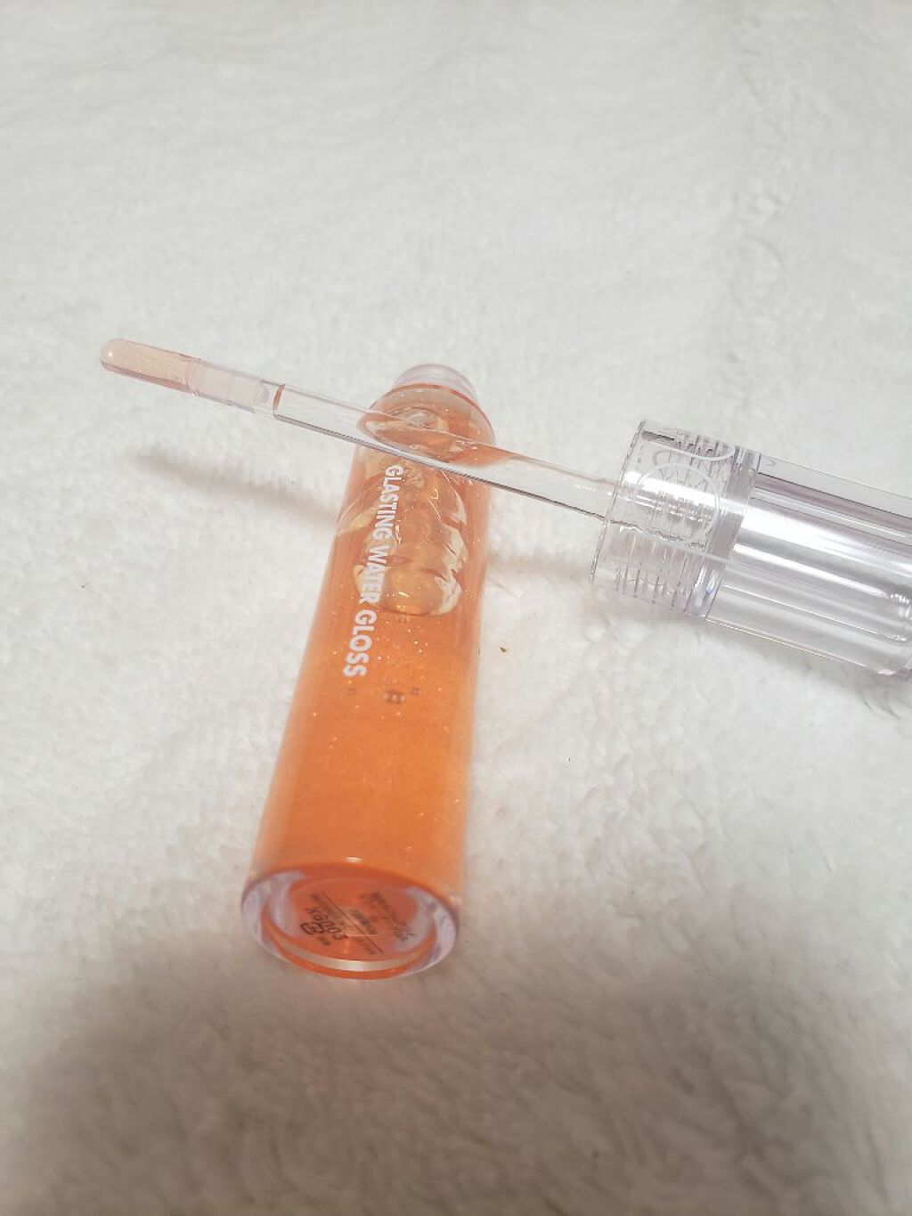 グラスティングウォーターグロス/rom&nd/リップグロスを使ったクチコミ（2枚目）