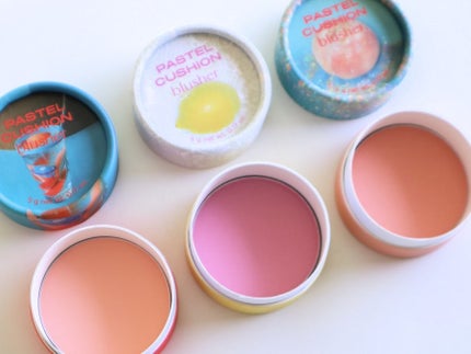 パステルクッションブラッシャー/THE FACE SHOP/パウダーチークを使ったクチコミ(5枚目)