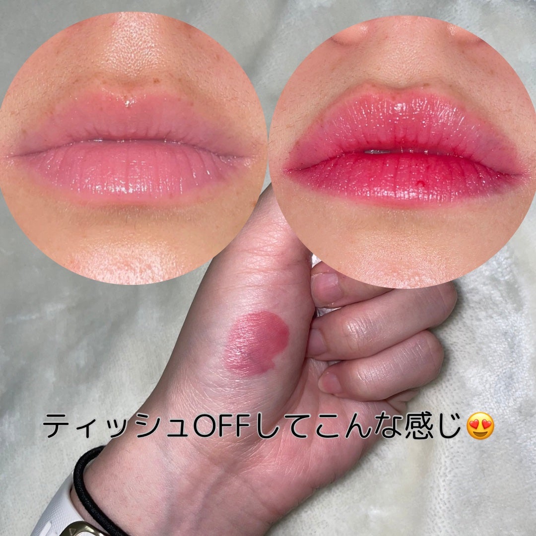デュイフルウォーターティント/rom&nd/リップティントを使ったクチコミ(3枚目)