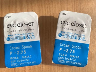 EYE CLOSET eye closet １day SweetSeries "Half"（アイクローゼットワンデー スウィートシリーズ ハーフ）のクチコミ「#EYECLOSET
#CreamSpoon
#アイクローゼットワンデー スウィートシリーズ .....」（1枚目）