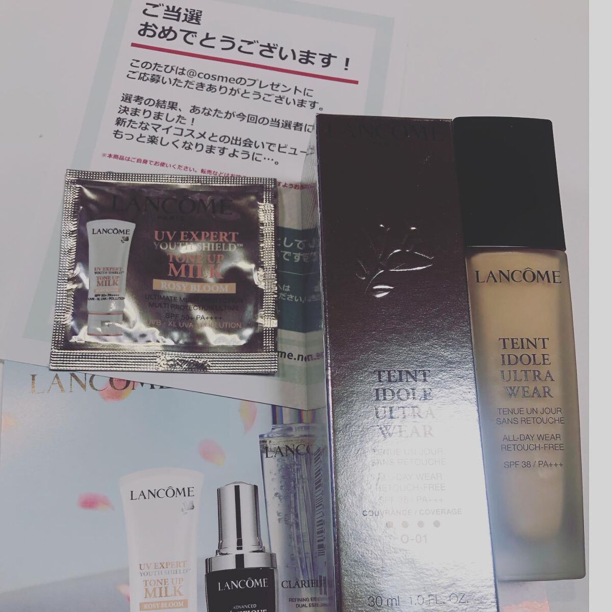 タンイドル ウルトラ ウェア リキッド/LANCOME/リキッドファンデーションを使ったクチコミ(1枚目)
