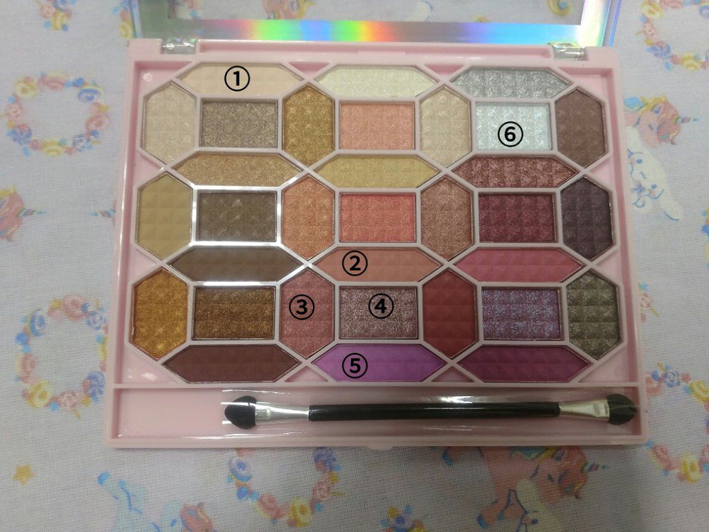 33色プロアイシャドウパレット/Dolly Angel/アイシャドウパレットを使ったクチコミ（3枚目）