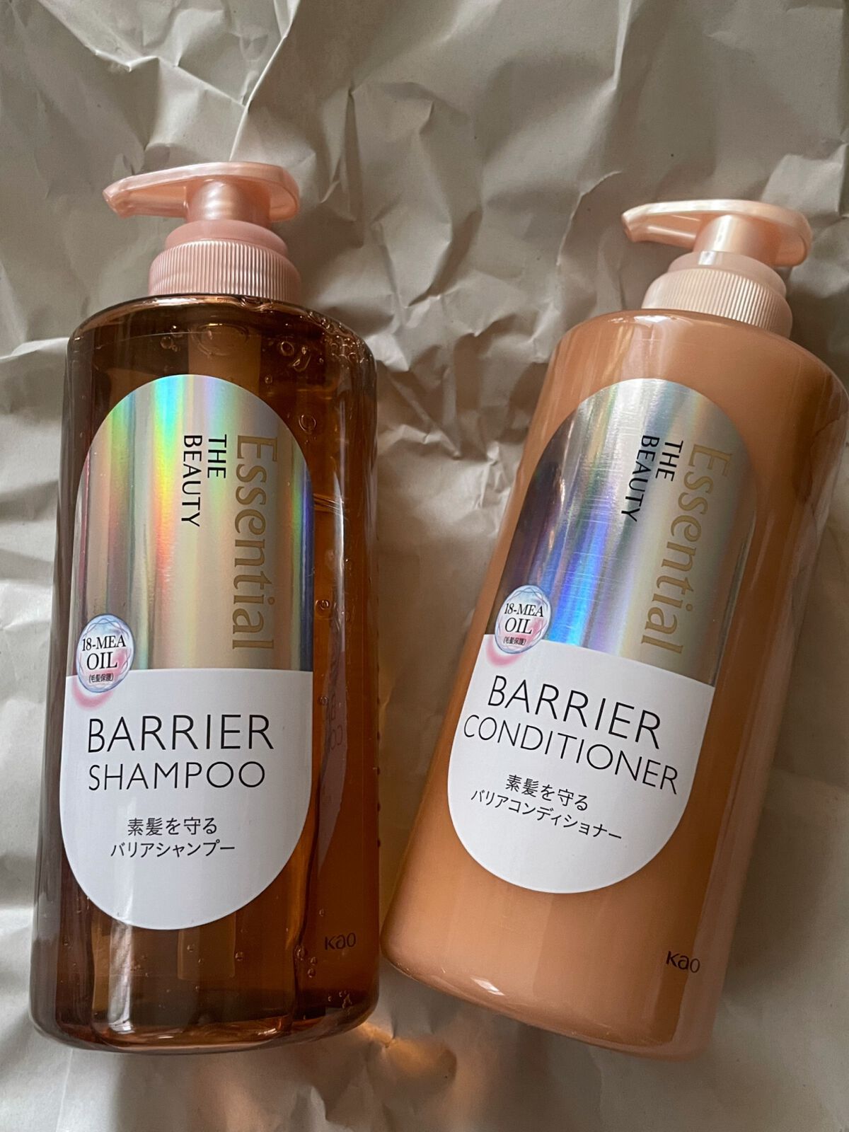 ザビューティ 髪のキメ美容素髪を守る バリアシャンプー/コンディショナー/エッセンシャル/シャンプー・コンディショナーを使ったクチコミ(1枚目)