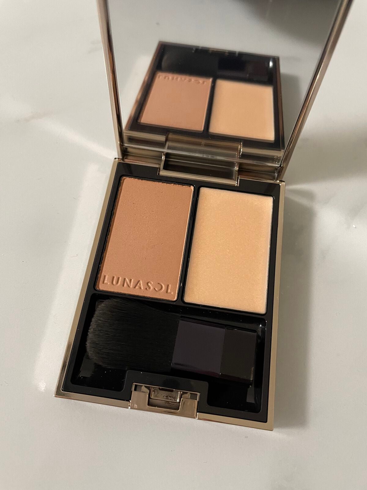 カラーリンググレイズ/LUNASOL/パウダーチークを使ったクチコミ(1枚目)