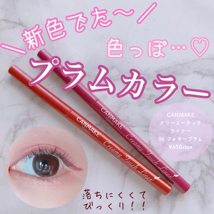 クリーミータッチライナー/キャンメイク/ジェルアイライナーを使ったクチコミ(1枚目)