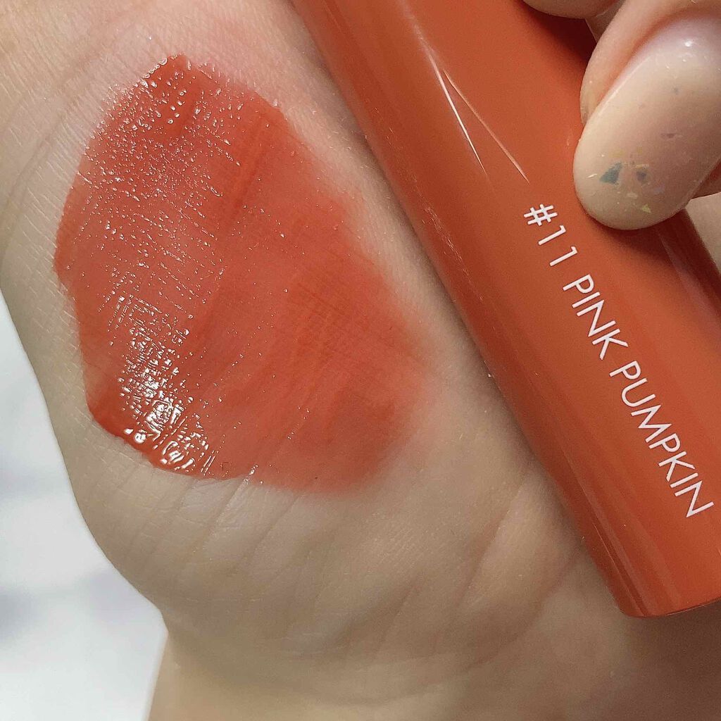 ジューシーラスティングティント/rom&nd/リップティントを使ったクチコミ（3枚目）