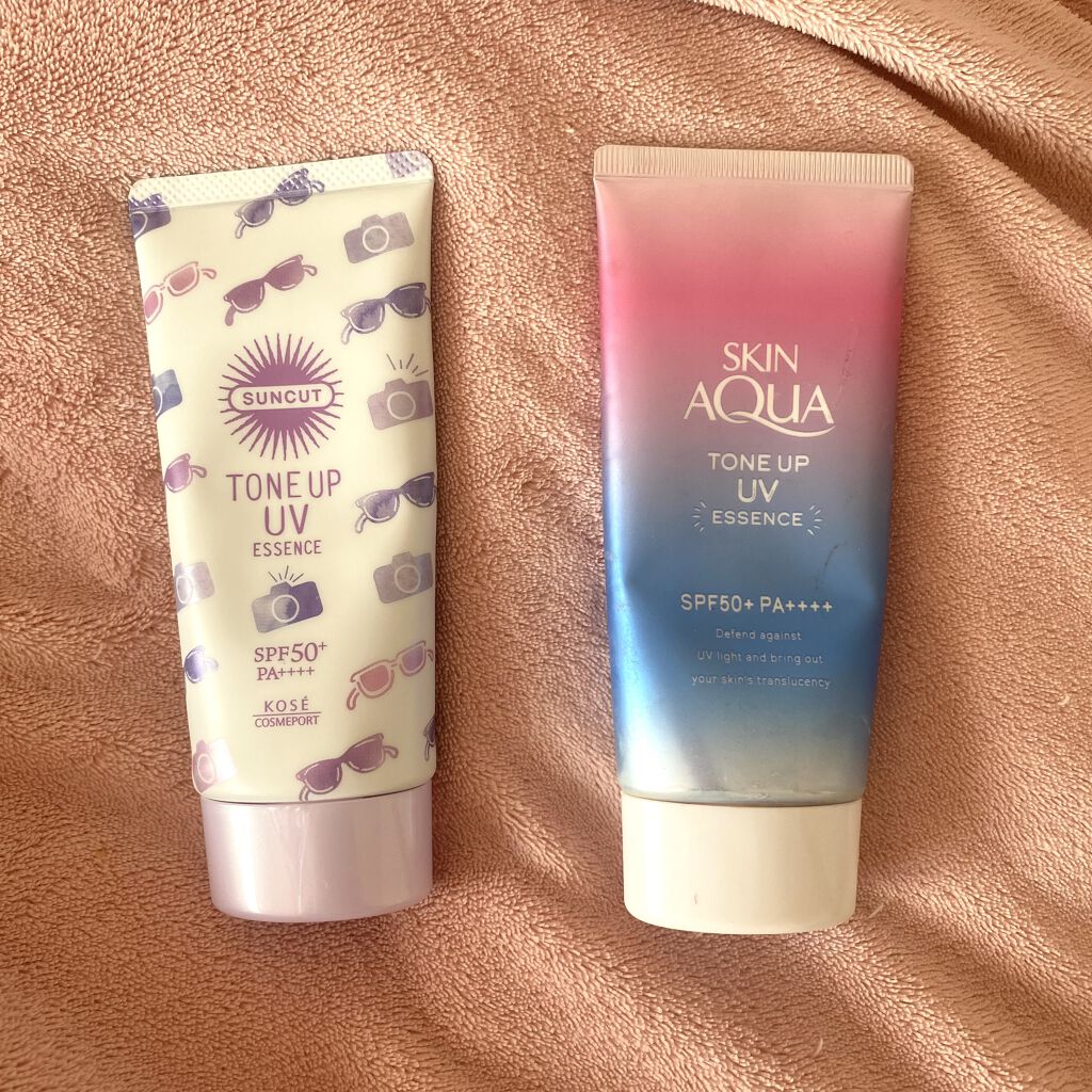 トーンアップUV エッセンス/サンカット®/日焼け止めローションを使ったクチコミ（1枚目）