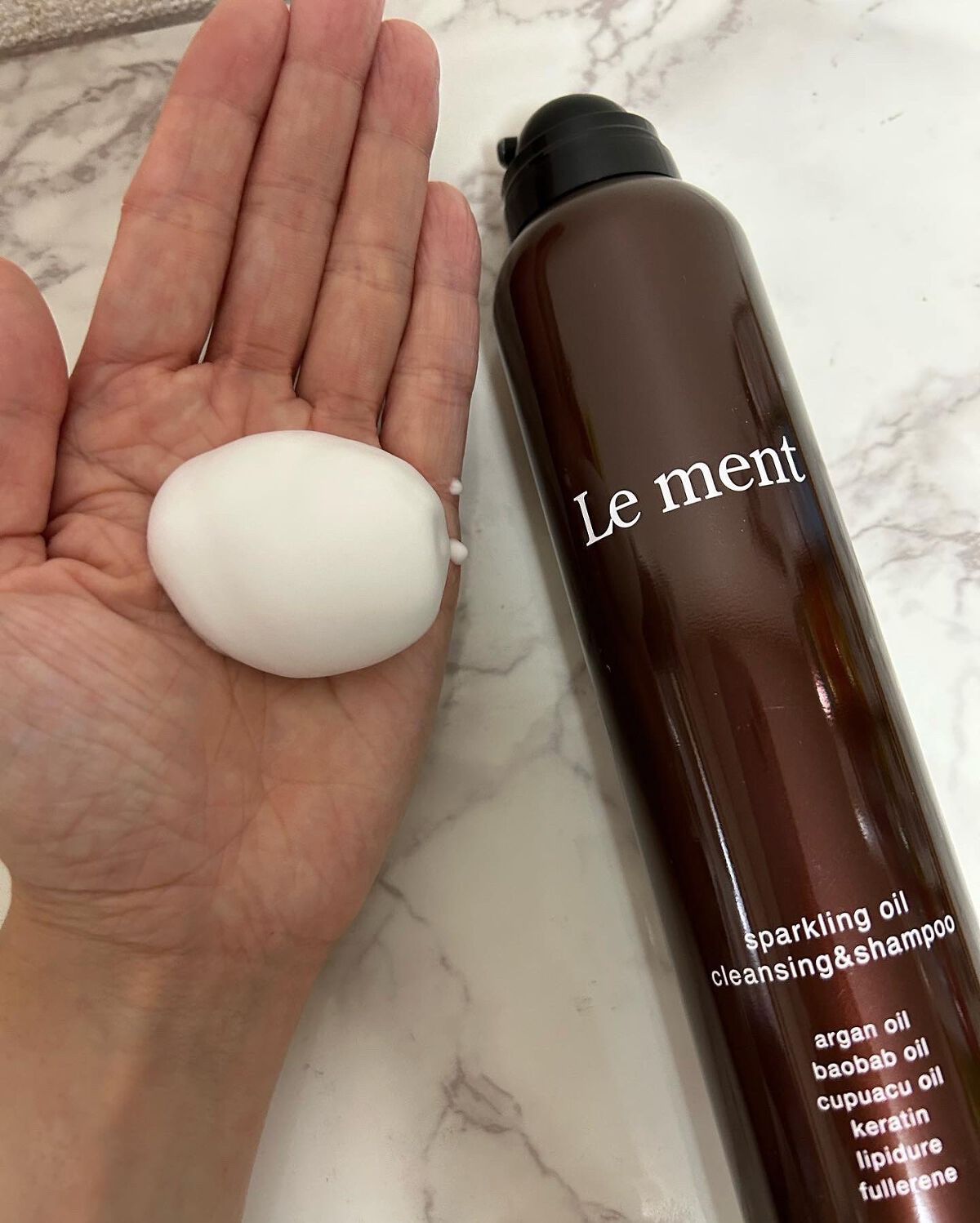 ルメント スパークリングオイル クレンジング&シャンプー/Le ment/市販シャンプーを使ったクチコミ(2枚目)