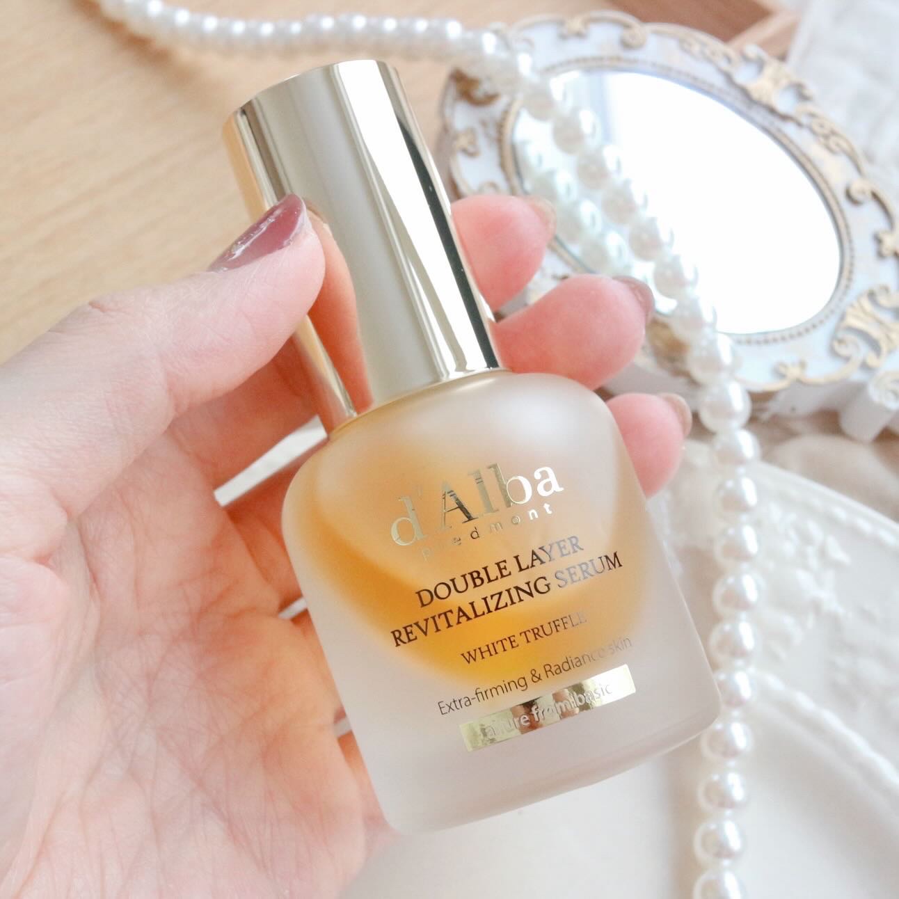 ホワイトトリュフダブルレイヤーリバイタライジングセラム/ダルバ/美容液を使ったクチコミ（3枚目）