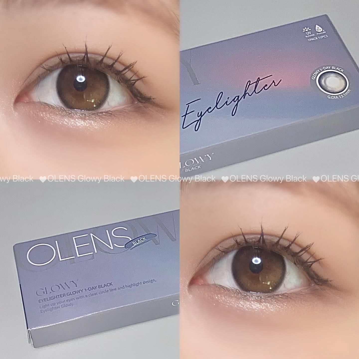 Glowy 1day/OLENS/ワンデー（１DAY）カラコンを使ったクチコミ（3枚目）