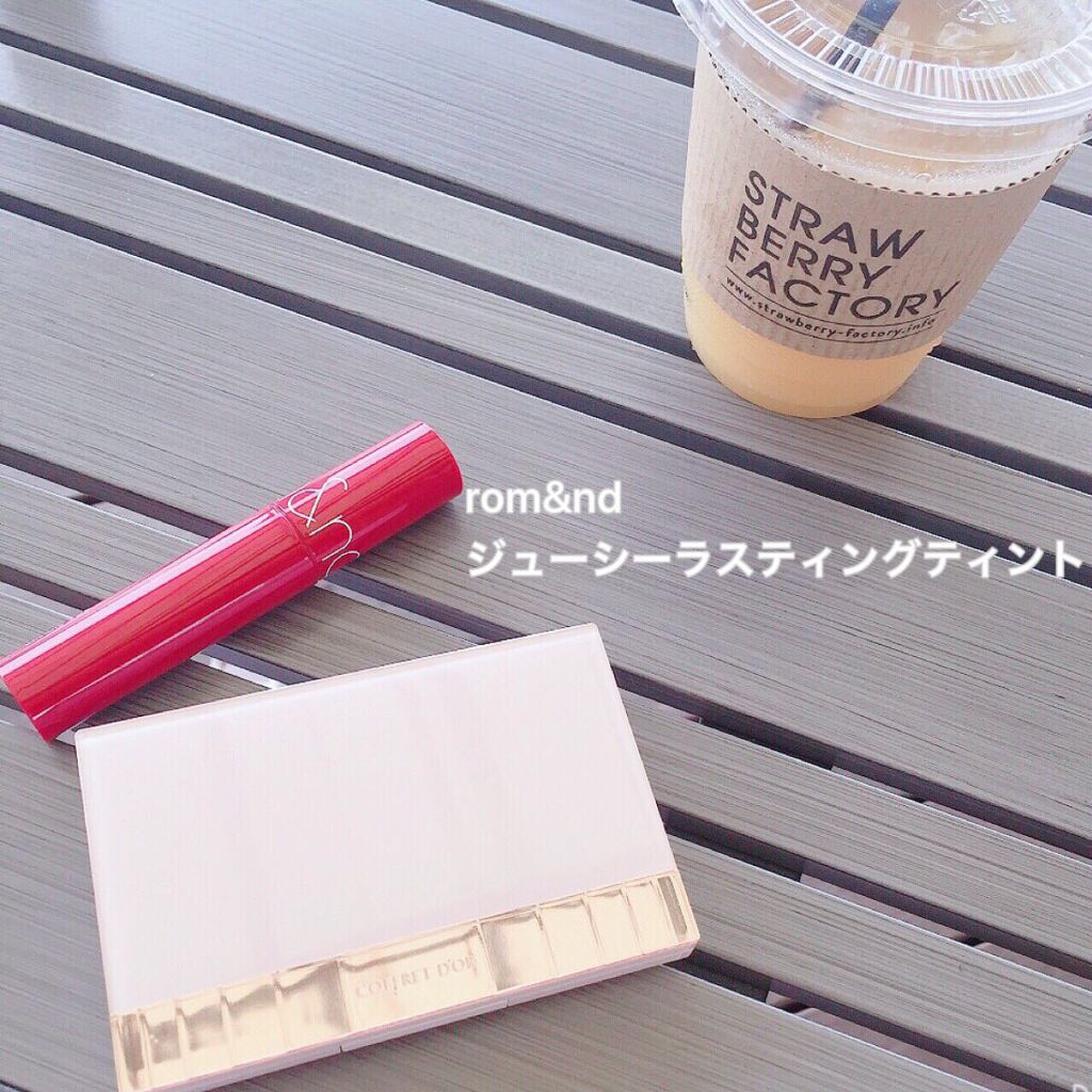 ジューシーラスティングティント/rom&nd/リップティントを使ったクチコミ（2枚目）