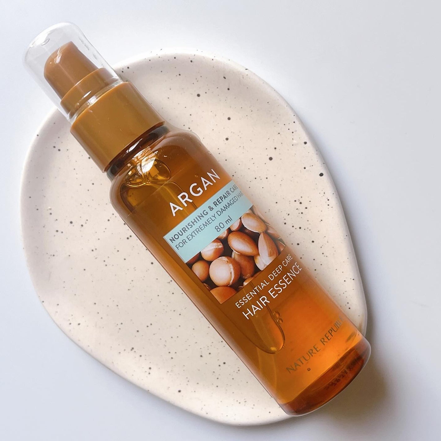 アルガンエッセンシャル ヘアオイル/ネイチャーリパブリック/ヘアオイルを使ったクチコミ(1枚目)