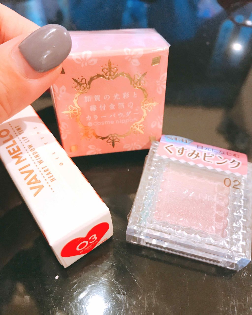 加賀の光彩と縁付金箔のカラーパウダー/＠cosme nippon/パウダーチークを使ったクチコミ（1枚目）