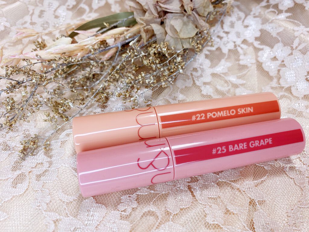 ジューシーラスティングティント/rom&nd/リップティントを使ったクチコミ(1枚目)