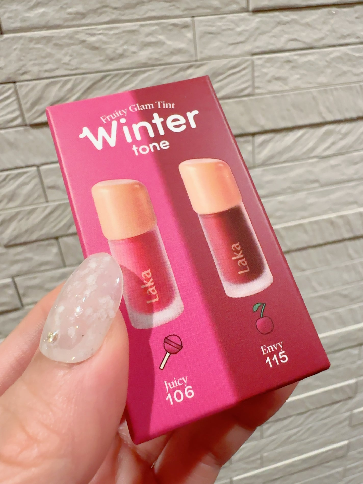 フルーティーグラムティント ミニデュオ/Laka/リップティントを使ったクチコミ(3枚目)