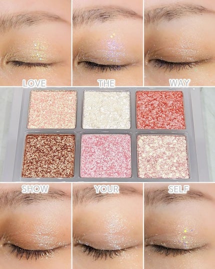 オーマイグリッターポップ/ABOUT TONE/アイシャドウパレットを使ったクチコミ(6枚目)