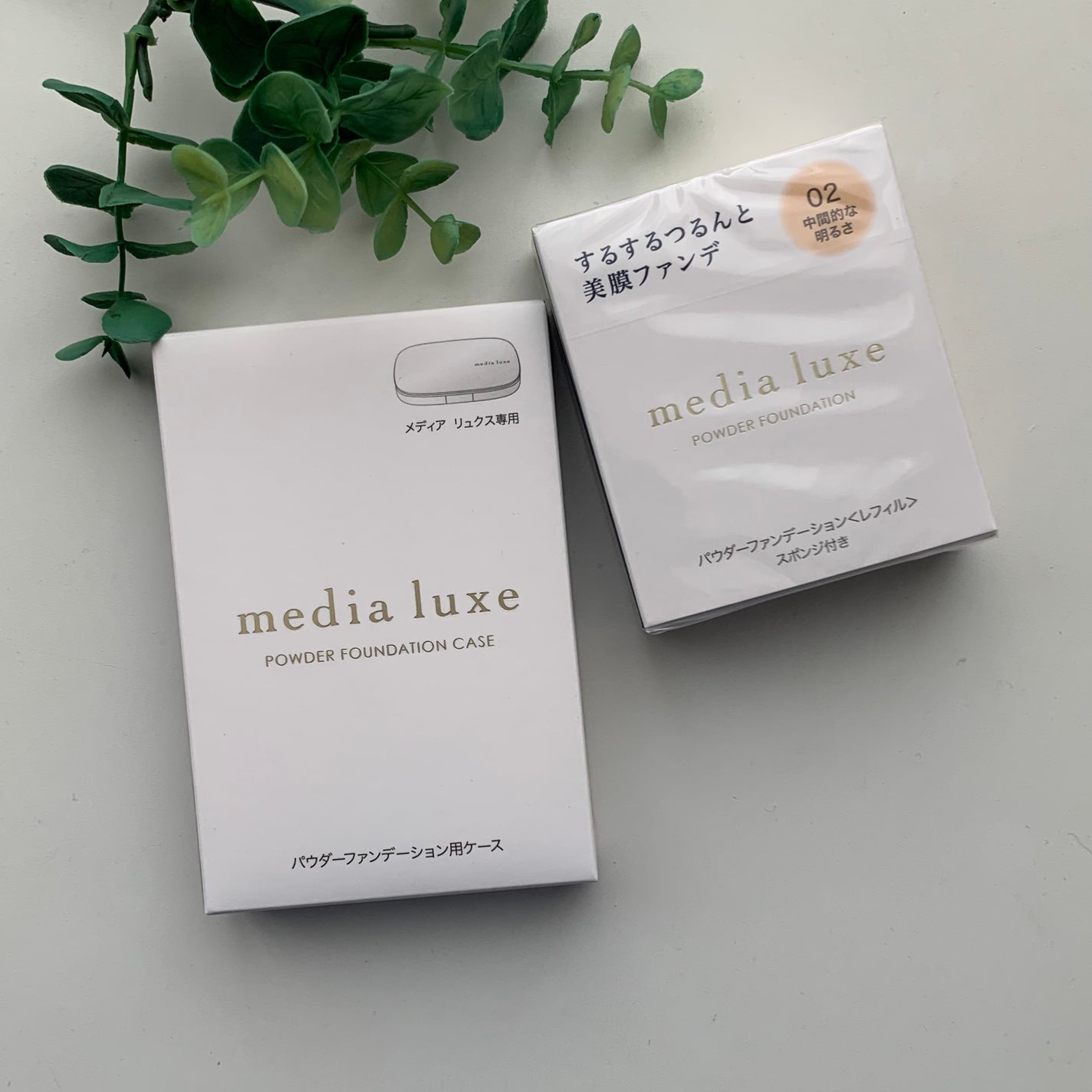 パウダーファンデーション/media luxe/パウダーファンデーションを使ったクチコミ(2枚目)
