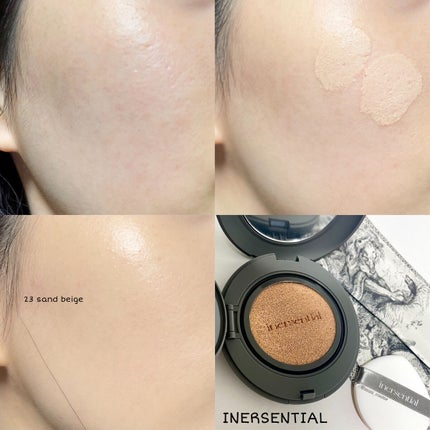 ナチュラルスキンフィットクッション/inersential/クッションファンデーションを使ったクチコミ(2枚目)