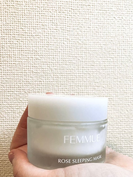 ローズウォーター スリーピングマスク/FEMMUE/フェイスクリームを使ったクチコミ(1枚目)