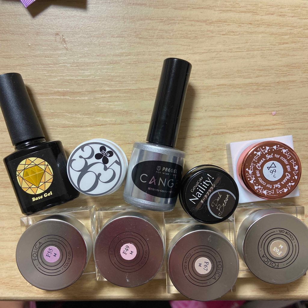 ノンワイプクリア キャンジェル(トップコート)/プリジェル/ジェルネイルを使ったクチコミ(1枚目)