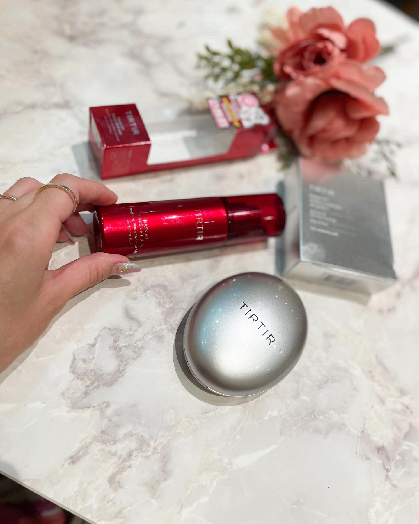 マスクフィット メイクアップフィクサー/TIRTIR(ティルティル)/フィックスミストを使ったクチコミ（1枚目）