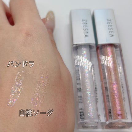 ダイヤモンドシリーズ 星空リキッドアイシャドウ/ZEESEA/リキッドアイシャドウを使ったクチコミ(3枚目)