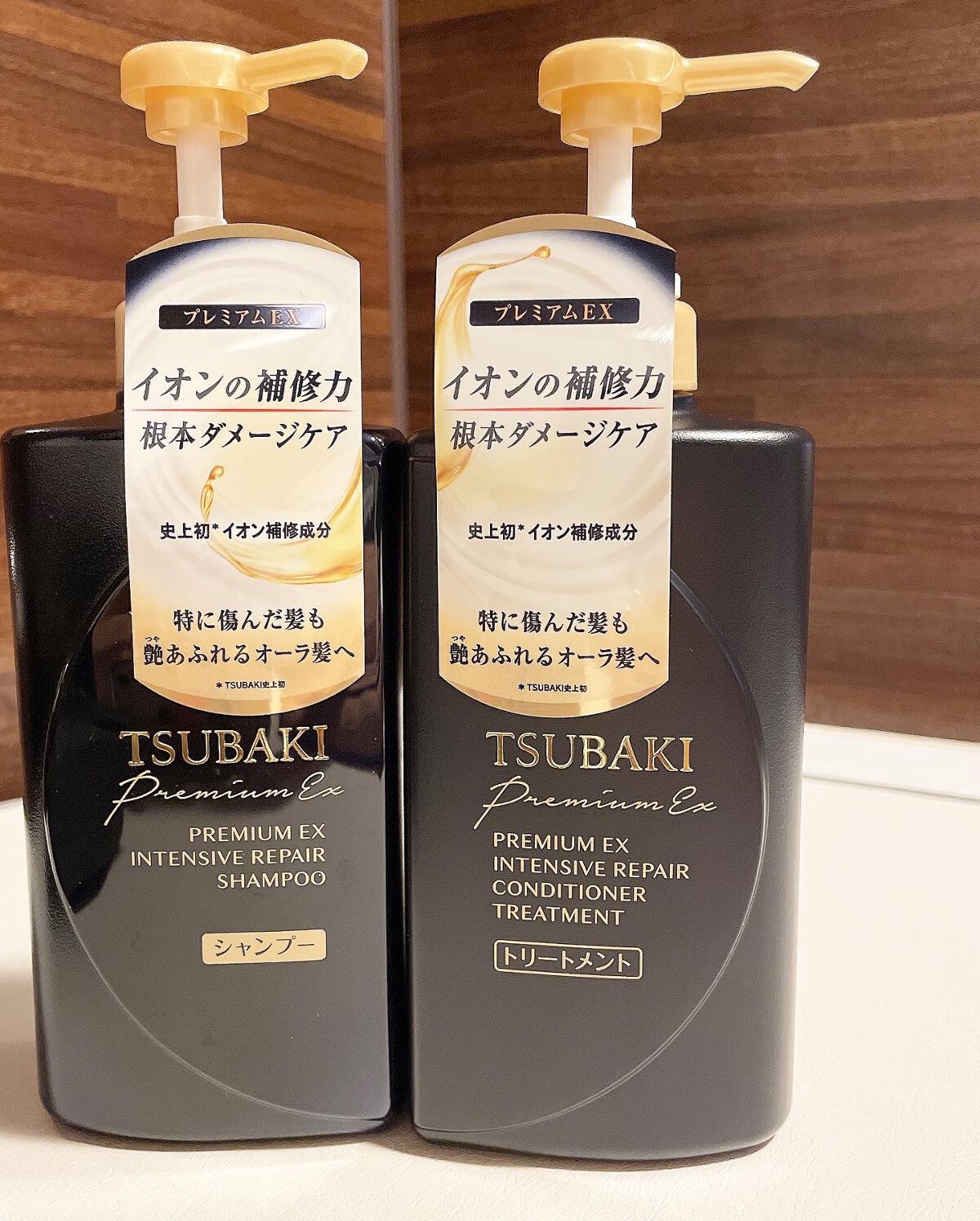 プレミアムＥＸ インテンシブリペア ＜シャンプー＞／コンディショナー＜ヘアトリートメント＞ /TSUBAKI/市販シャンプーを使ったクチコミ（2枚目）