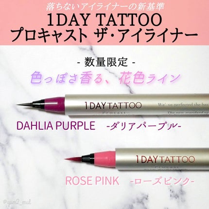 1DAY TATTOO プロキャスト ザ・アイライナー/K-パレット/リキッドアイライナーを使ったクチコミ(2枚目)