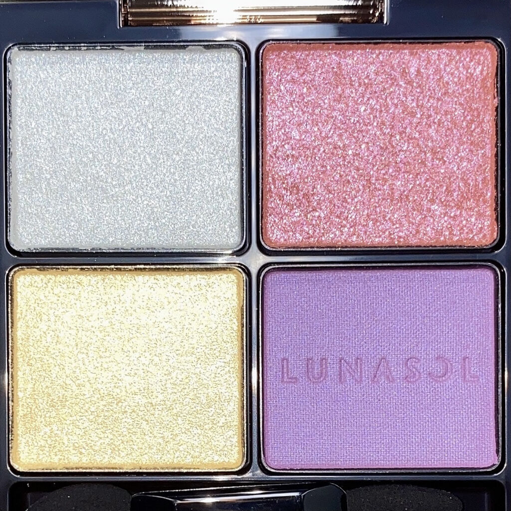 アイカラーレーション EX01 Moon Tears（限定発売）/LUNASOL/アイシャドウパレットを使ったクチコミ（3枚目）
