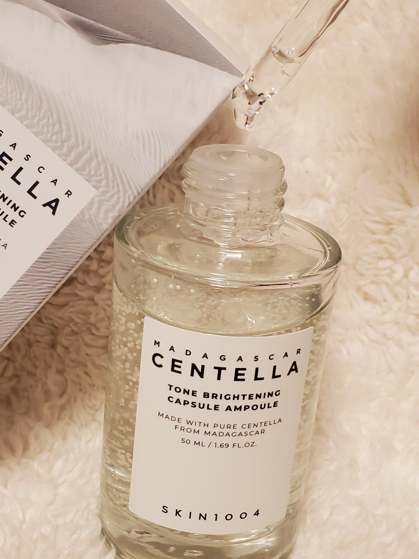 トーンブライトニング カプセルアンプル/SKIN1004/美容液を使ったクチコミ(3枚目)