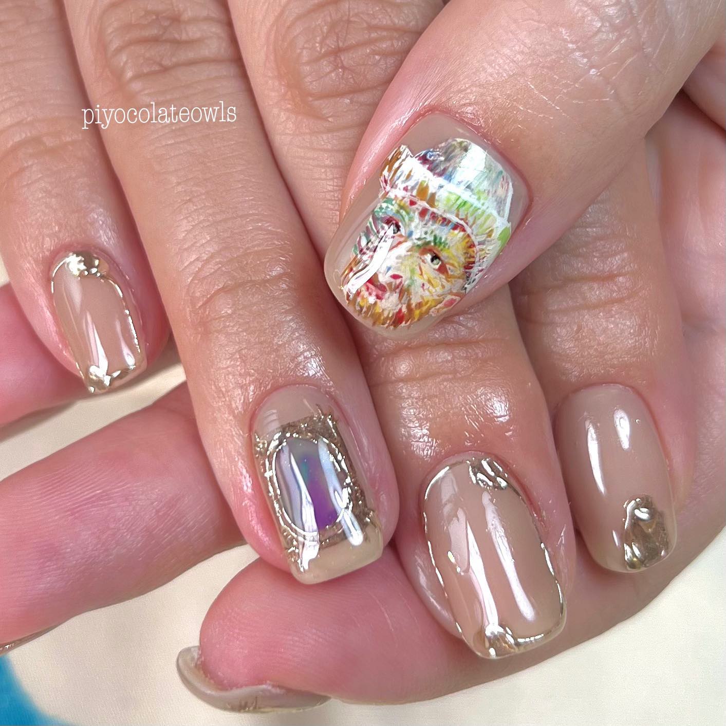 ぴよこれいと あうるす on LIPS 「ゴッホの自画像🎨フェルメールの真珠の耳飾りの熟女じゃない。少女..」(1枚目)