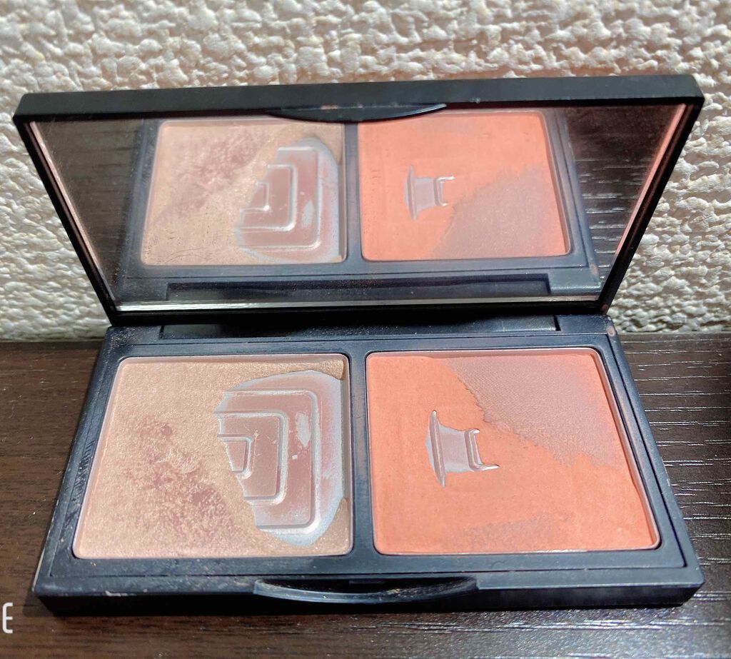 シャイニングパウダーチークデュオ/ETUDE/パウダーチークを使ったクチコミ(2枚目)