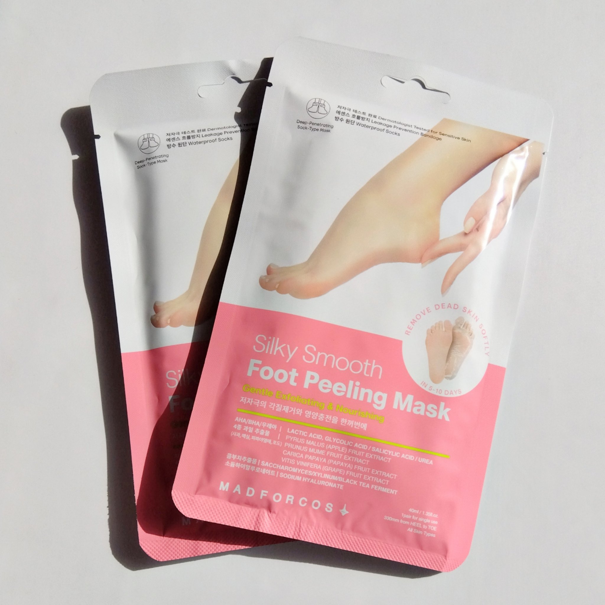 シルキースムーズフットピーリングマスク/MADFORCOS/レッグ・フットケアを使ったクチコミ（1枚目）