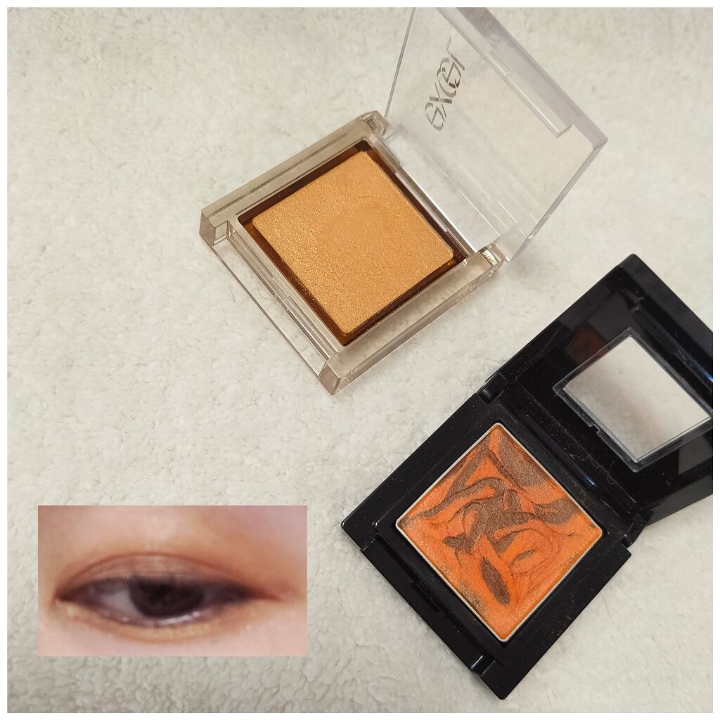 ヴィセ アヴァン シングルアイカラー マーブル 121 ORANGETTE/Visée/単色アイシャドウを使ったクチコミ（1枚目）