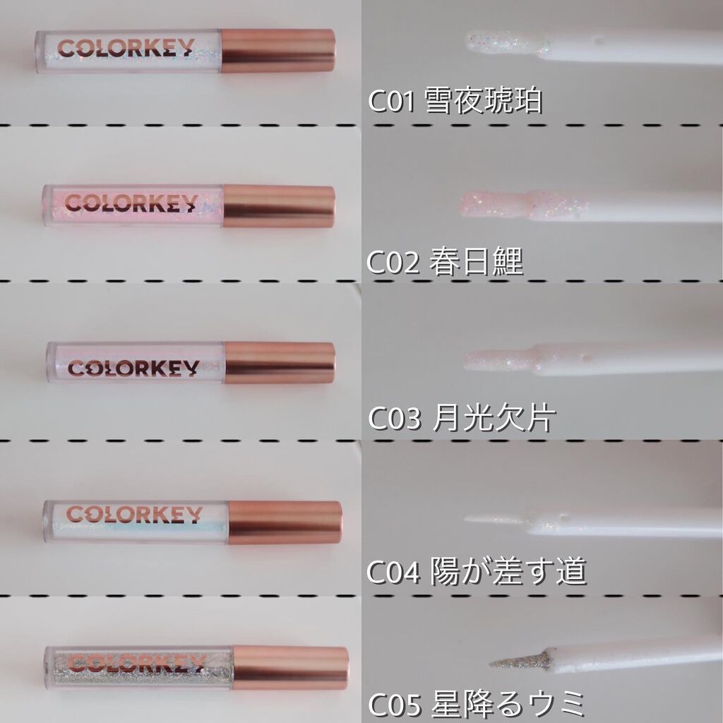 スパークリングギャラクシーリキッドアイシャドウ/COLORKEY/リキッドアイシャドウを使ったクチコミ(7枚目)