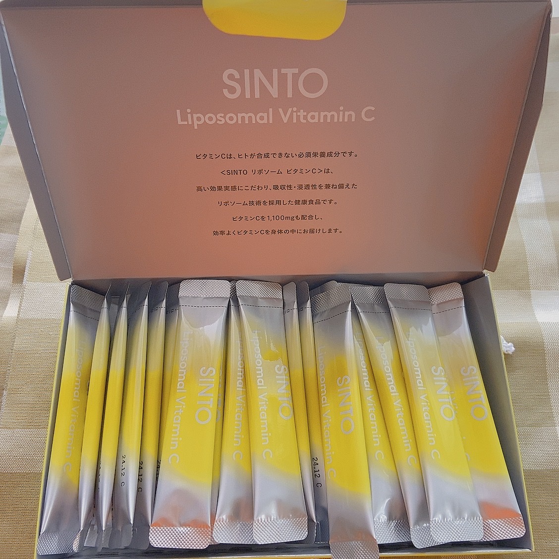 リポソーム ビタミンC/SINTO/美容サプリメントを使ったクチコミ（2枚目）