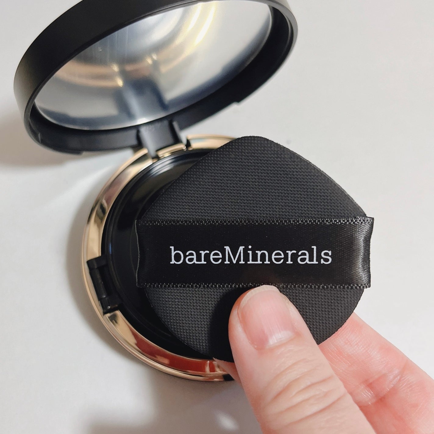 オリジナル ピュア セラム カバーアップ クッション/bareMinerals/クッションファンデーションを使ったクチコミ(2枚目)