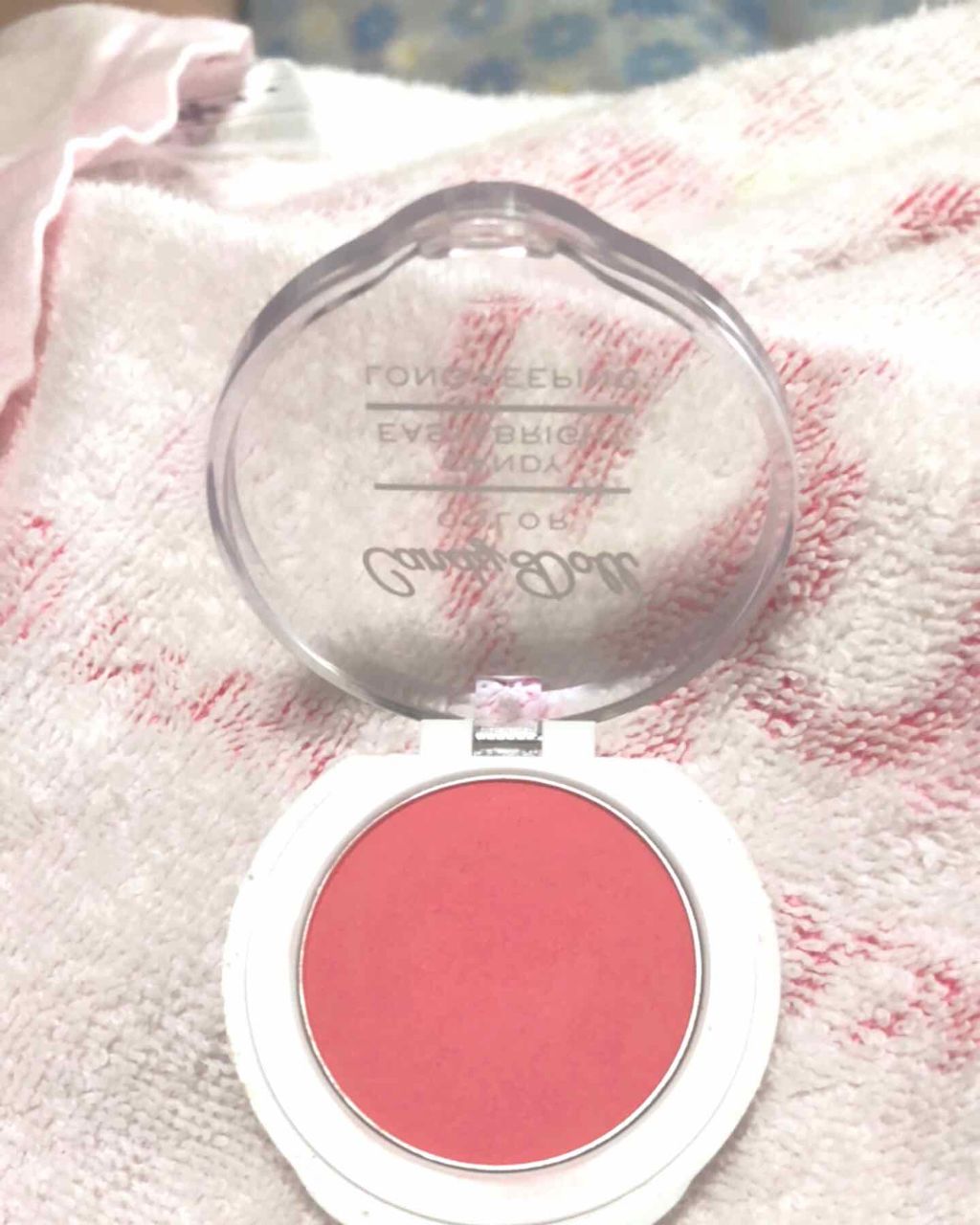 キャンディパウダーチーク アプリコットコーラル/CandyDoll/パウダーチークを使ったクチコミ（2枚目）