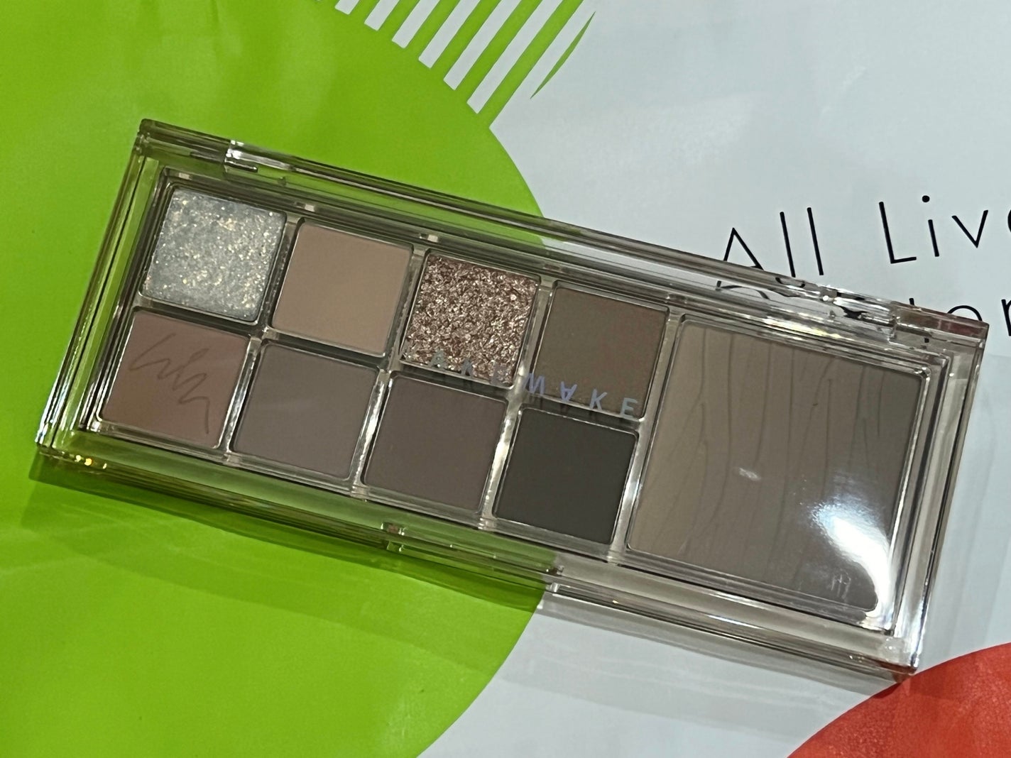 ミックスブラーリングアイパレット/wakemake/マルチパレットを使ったクチコミ(2枚目)