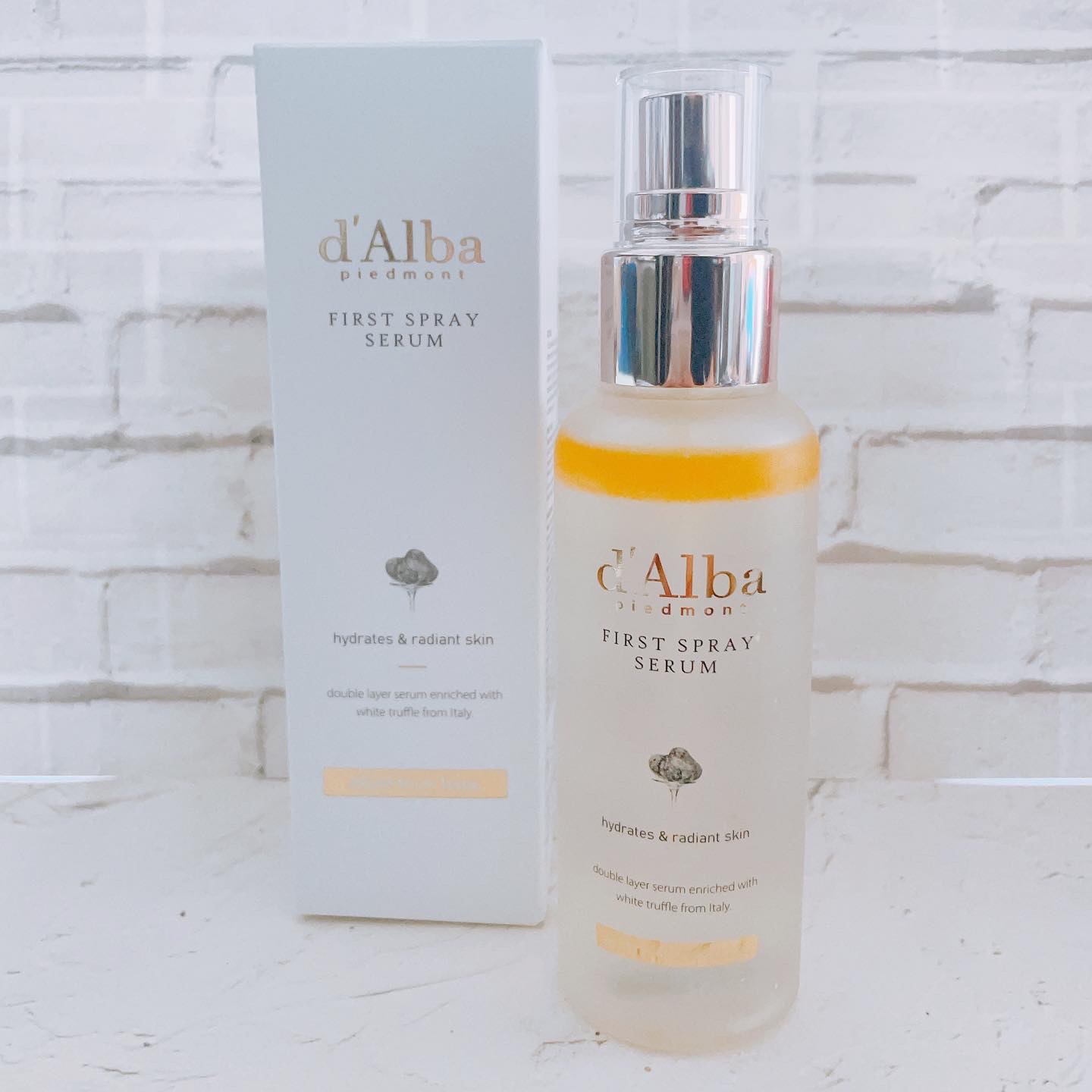 ダルバ ホワイトトリュフファーストスプレーセラム/ダルバ/ミスト状化粧水を使ったクチコミ（1枚目）