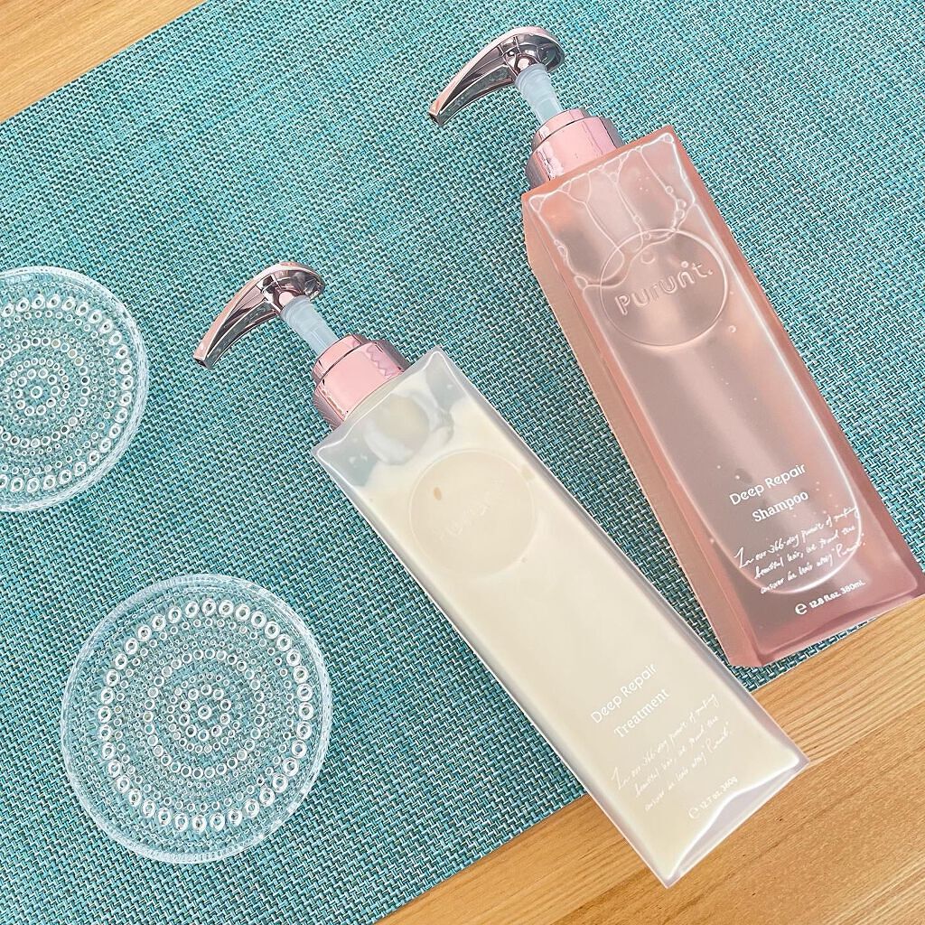 プルント ディープリペア美容液シャンプー／トリートメント/Purunt./市販シャンプーを使ったクチコミ（1枚目）