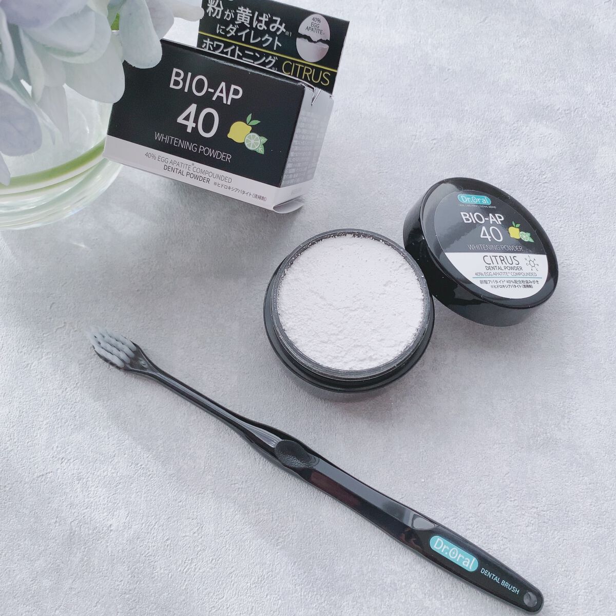 ホワイトニングパウダー シトラスL(レモン&ライム)/Dr.Oral/歯磨き粉を使ったクチコミ(5枚目)