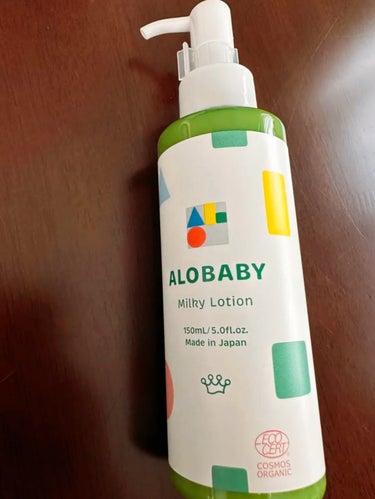 ALOBABY ミルクローションのクチコミ「生後０ヶ月から使えるローション。しっかり保湿力もあり子供３人お世話になっています。少し値段はし.....」（1枚目）