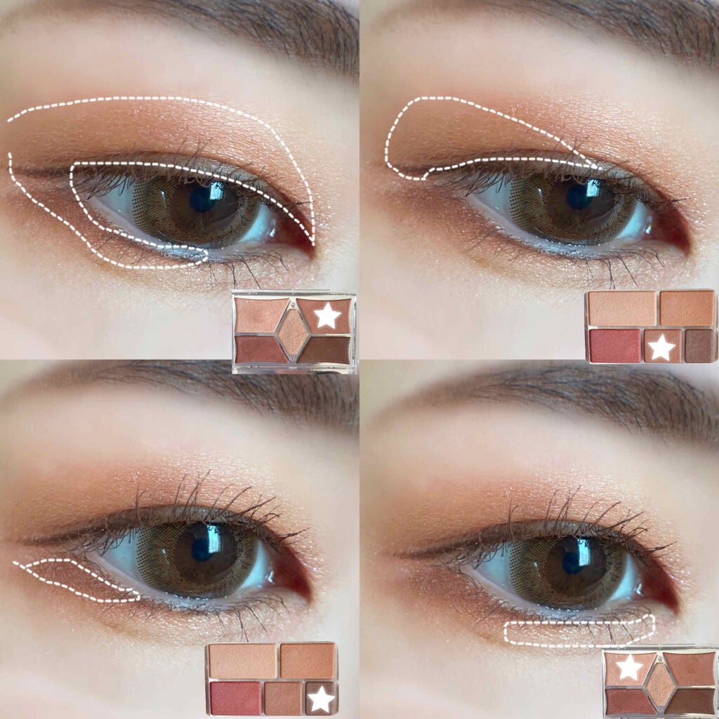 なあさん。▷LIPSパートナー on LIPS 「【一重・奥二重の色素薄い系メイク】▶アイシャドウ#..」(2枚目)