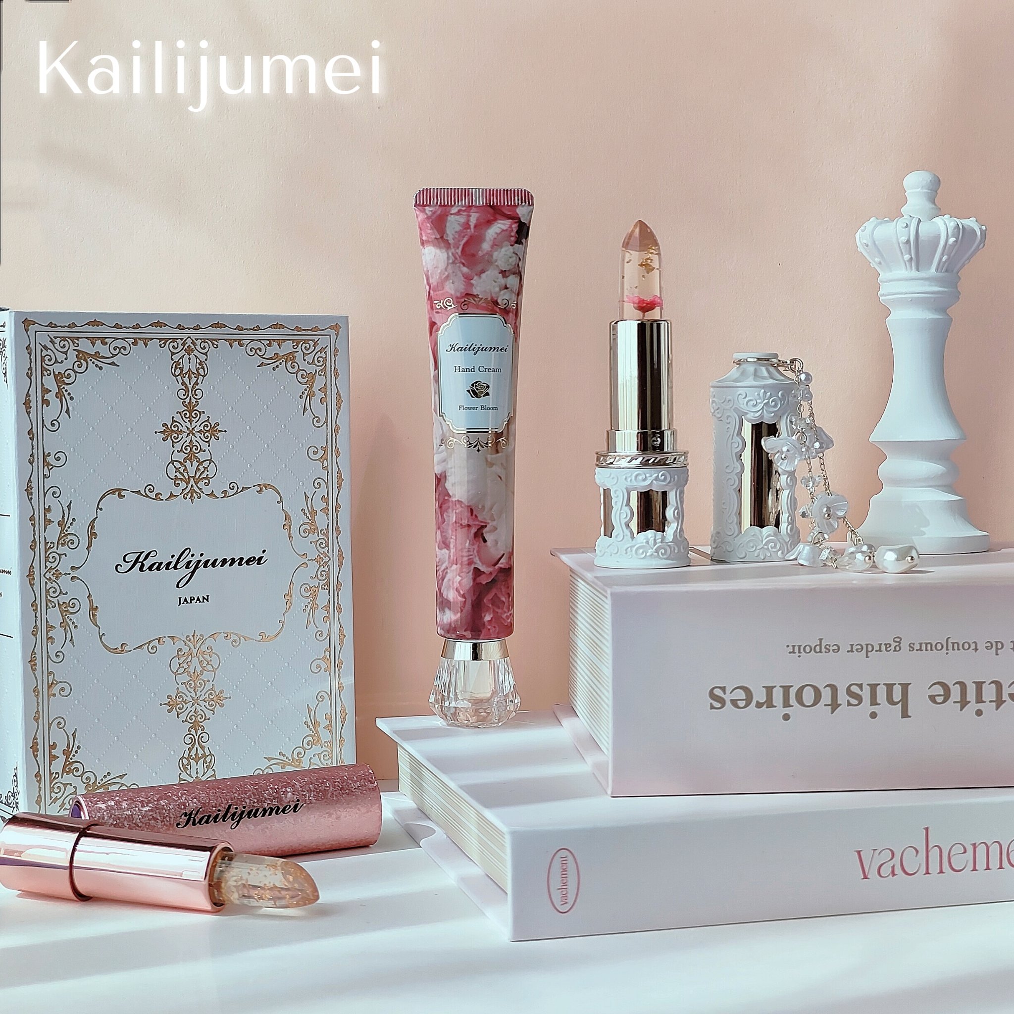 フラワーリップ 日本限定ピンクゴールドモデル/Kailijumei/口紅を使ったクチコミ（1枚目）